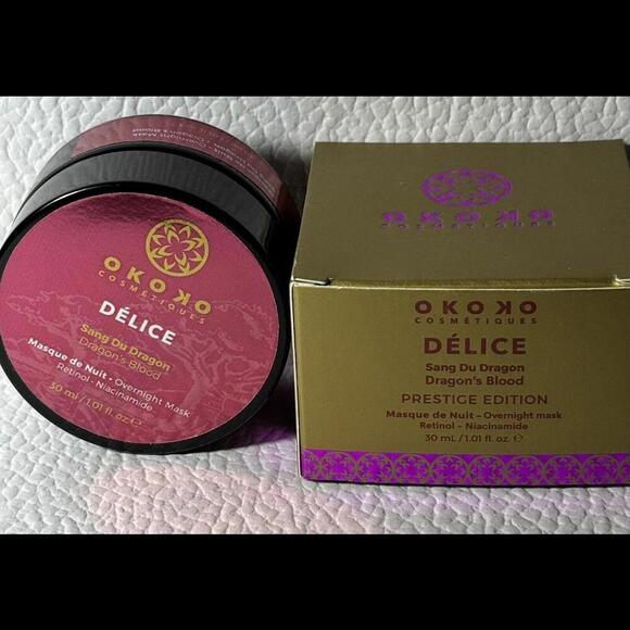 OKOKO Délice Brightening + Smoothing Sleeping Mask 1oz/30ml  Batch Made 12/24 - Picture 1 of 5